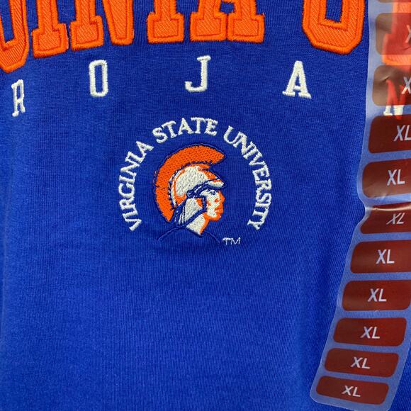 Champion Virginia State Trojans Mens Blue T- Shirt XL - Picture 4 of 4